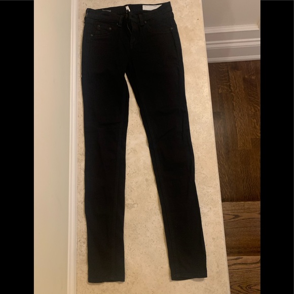Rag and Bone Black Legging Skinny Jeans size 25 - Picture 3 of 4